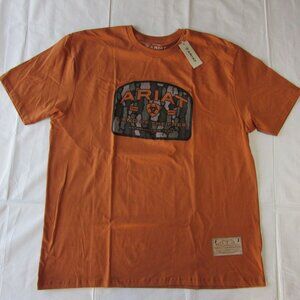 Ariat Men's Short Sleeve Underlands Camo Badge Graphic T-shirt Adobe 10062417